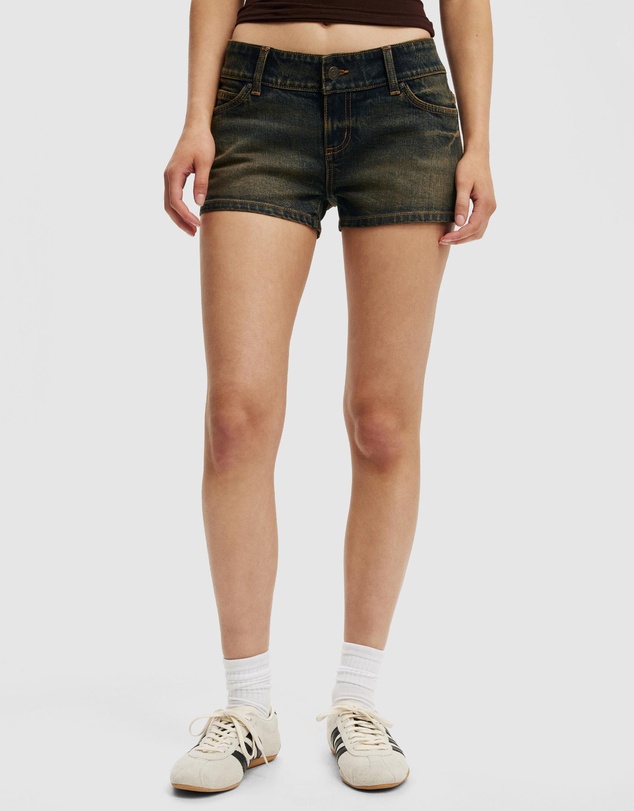 Cotton On - Micro Low Denim Shorts