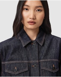 AllSaints - Denby Peplum Trucker Jacket