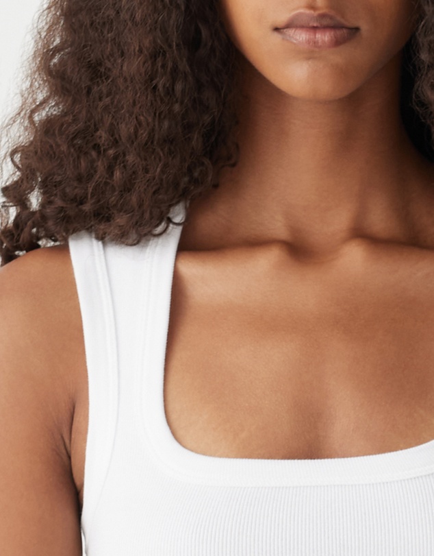 Bassike - Low Scooped Rib Tank
