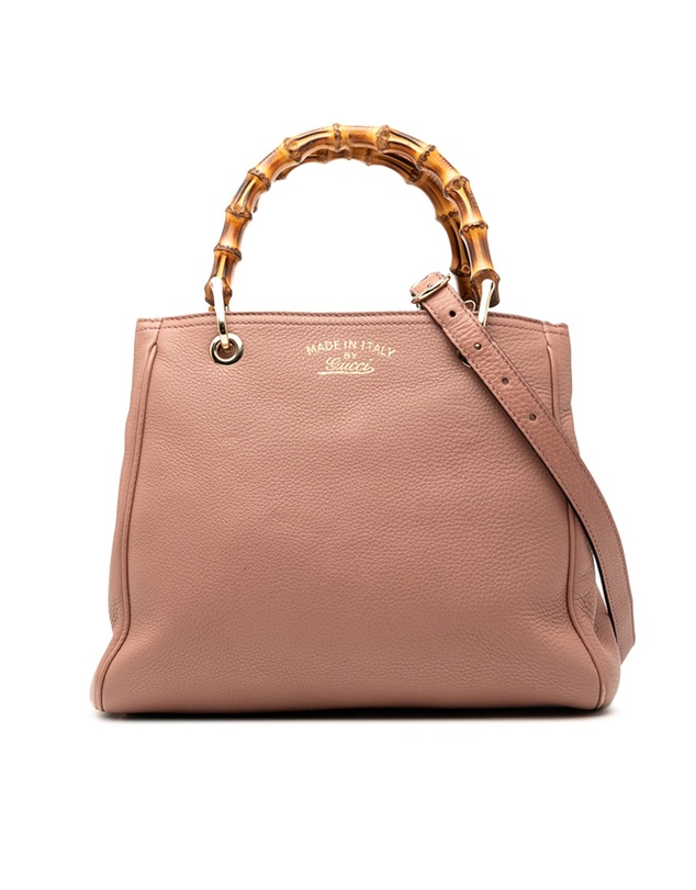 Pre-Loved by Azura Reborn - Pre-Loved Small Calfskin Bamboo Shopper Satchel
