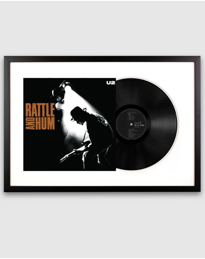 iWorld - Framed U2 Rattle and Hum - Vinyl Album Art