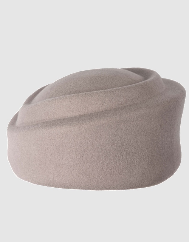 Max Alexander - Felt Grey Pillbox Hat