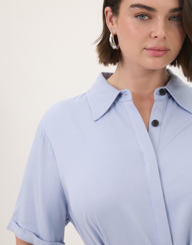 Atmos&Here Curvy - Harriet Viscose Shirt Dress