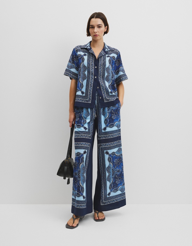 Country Road - Scarf Print Pull-on Pant