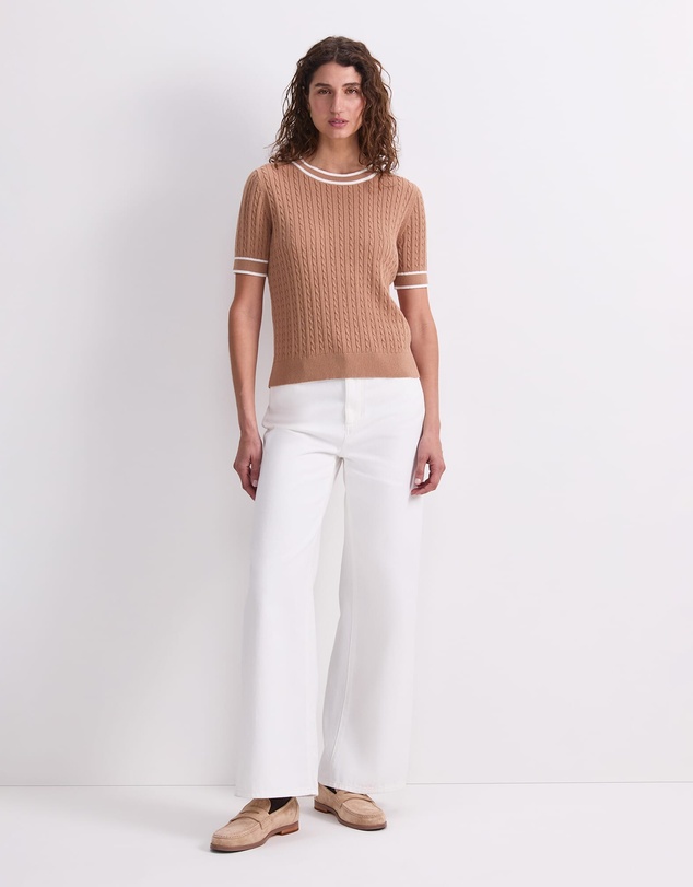Sportscraft - Elka Cable Short Sleeve Knit