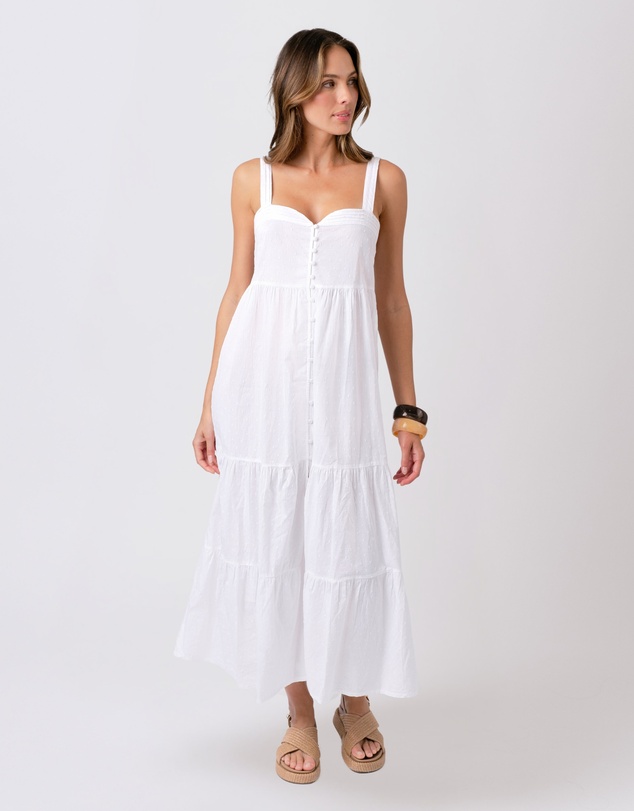 UNE PIECE - Sweetheart Neckline Cotton Maxi Dress