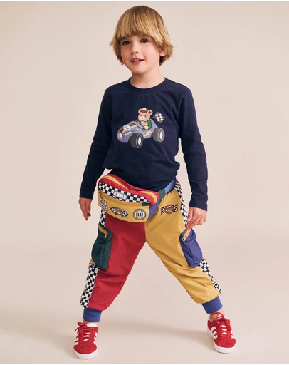 Huxbaby - Retro Motosport Trackpants - Babies-Kids