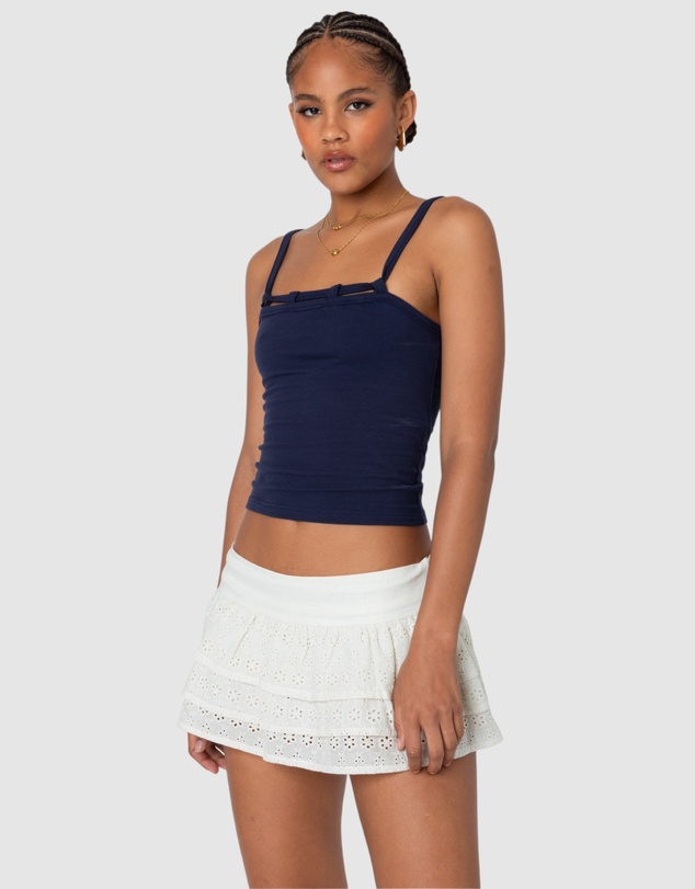 EDIKTED - Looped Neckline Tank Top