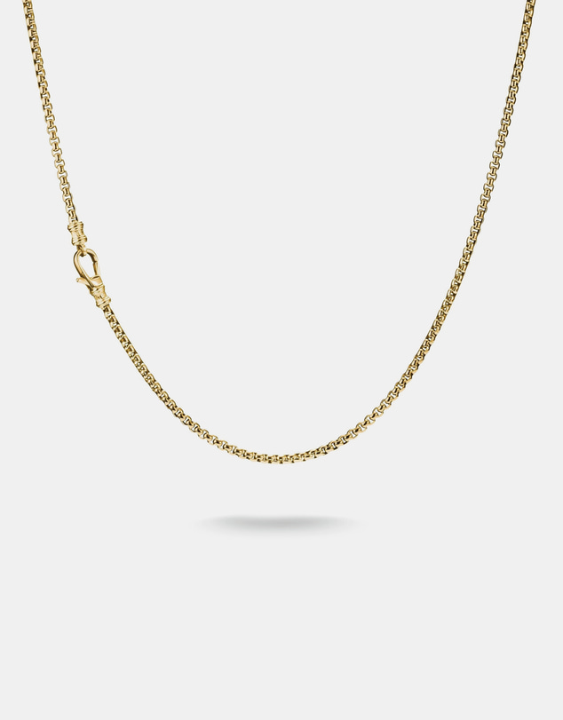 THOMAS SABO - Gold-Tone Stainless Steel Box Chain Necklace 2.7mm