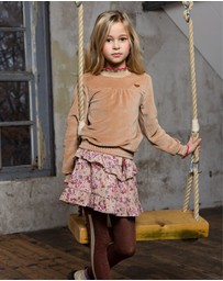 NONO - Neva Floral Ruffle Skirt - Kids-Teens