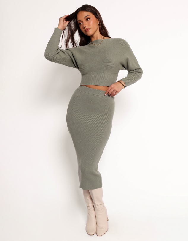 Petal & Pup - Serena Knitted Set - Olive