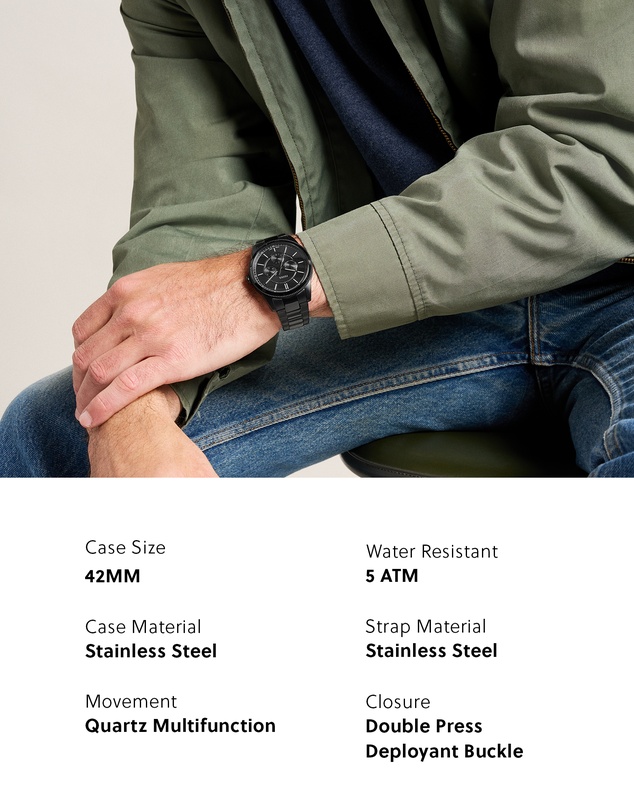Fossil - Pearson Black Chronograph Watch