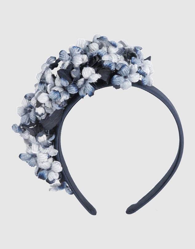Max Alexander - Blue Flower Fascinator Headband