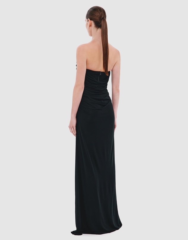 MISHA - The Dry Jersey Draped Maxi Dress