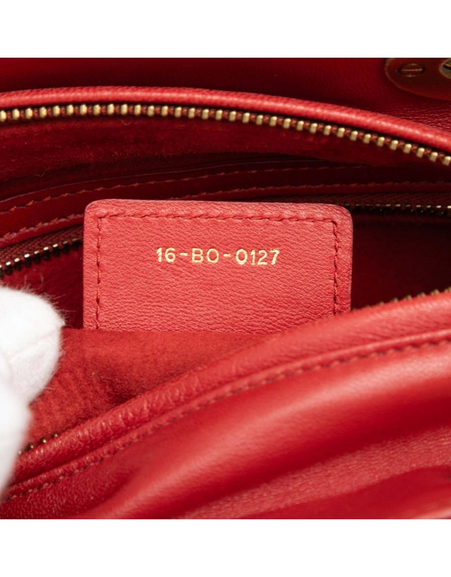 Pre-Loved by Azura Reborn - Pre-Loved Medium Lambskin Cannage Studded Supple Lady Dior