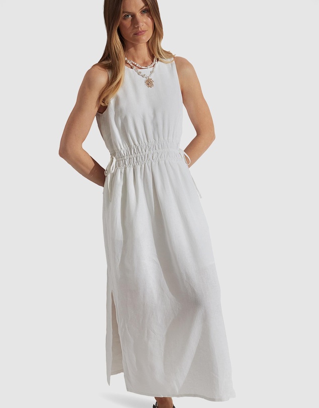 Decjuba - Cali Shirred Waist Midi Dress