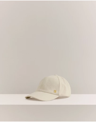 Trenery - Tarlia Wool Blend Cap in Stone Marle
