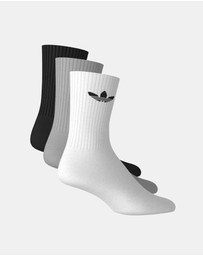 adidas Originals - 3 Pairs Pack Trefoil Crew Sock Cushion
