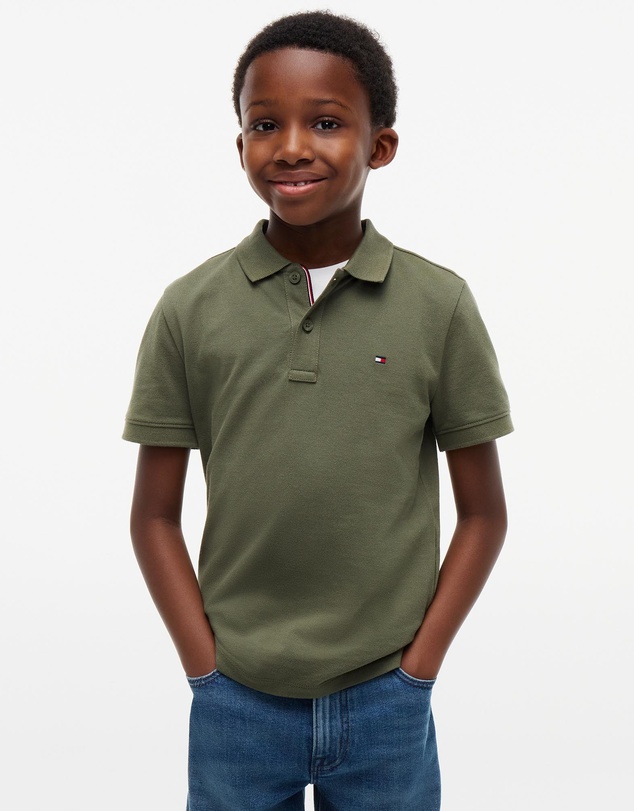 Tommy Hilfiger - Boys 8-16 Essential Flag Embroidery Regular Fit Polo - Teens