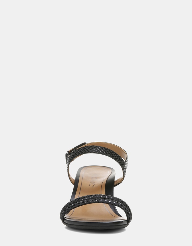 Vionic - Emmy Wedge Sandal - Black Lizard