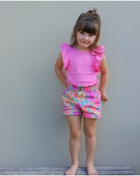 WITH LOVE FOR KIDS - Paperbag Denim Shorts - Babies - Kids