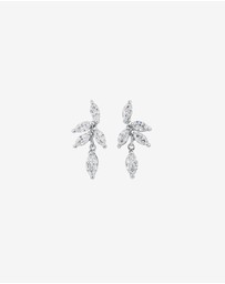 Michael Hill - Cubic Zirconia Vine Stud Earrings in Sterling Silver