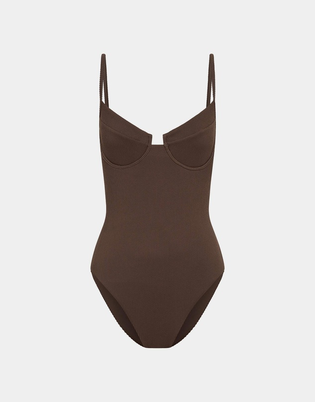 Subtitled - Rib Underwire One Piece Bikini
