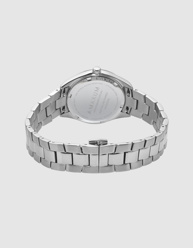 Maxum - Sydney - Black Dial & Silver Tone Case & Bracelet