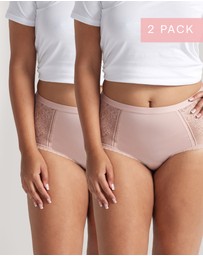 Kayser - 2 Pack Elevated Lace & Micro Full Brief