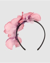 Max Alexander - Large Pink Flower Headband Fascinator