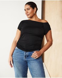 Atmos&Here Curvy - Off Shoulder Tank