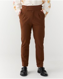 Justin Cassin - Vittori High Waist Cropped Pants