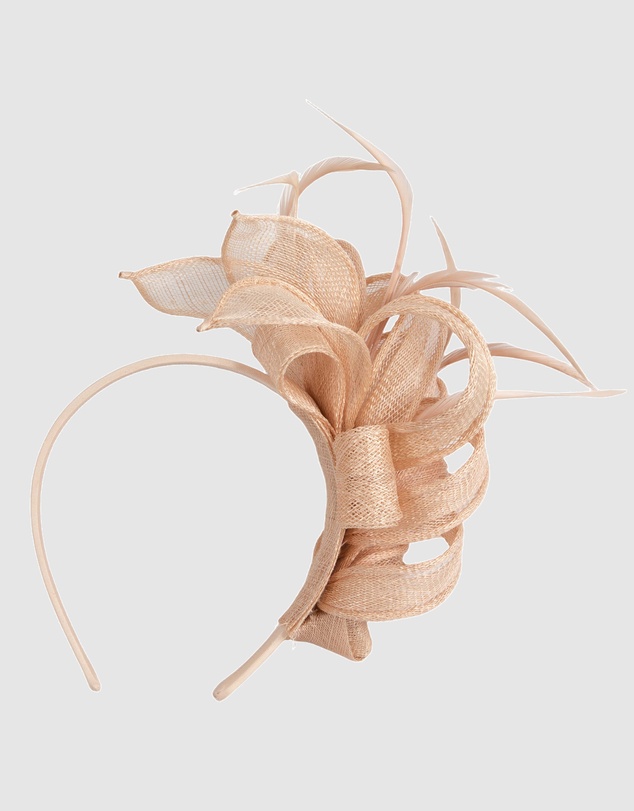 Max Alexander - Blush Sinamay Loops Fascinator