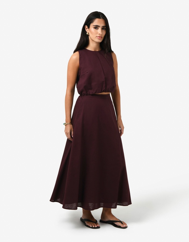 Forcast - Kenya 2 Ruched Linen Top