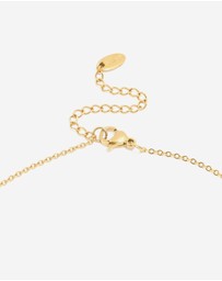 Lovisa - Waterproof Gold Plated Stainless Steel Small Bean Pendant Necklace
