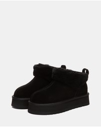 EVERAU - Australian Shepherd Ugg Eirwen Platform Cow Suede Upper UGG Boots