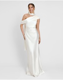 Six Stories - Drape One Shoulder Bridesmaid Dress