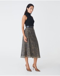 Forcast - Imogen Printed Panel Skirt