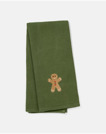 Linen House - Embroidered Tea Towel