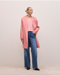 Trenery - Ottoman Marle Long Sleeve T-shirt in Dusty Rose
