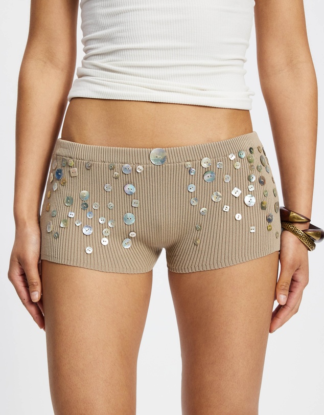 Jaded London - Button Knit Mini Shorts