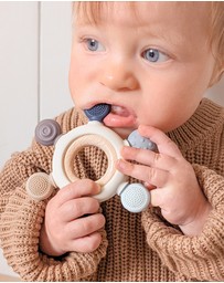 Playground - Multi-Surface Teething Wheel - Steel Blue