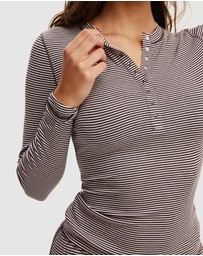 Cotton On Body - Airy Soft Lounge Henley Top