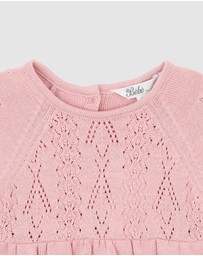 Bebe by Minihaha - Fern Organic Pointelle Knitted Bodysuit - Babies