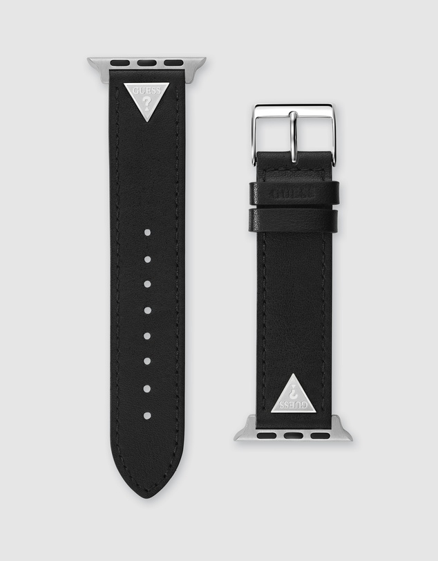 GUESS - Guess Apple Band - Triangle Plaque Black Leather 38/40/41mm