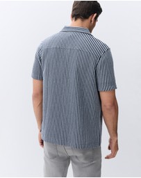 UNISON - Herringbone Stripe Button Thru
