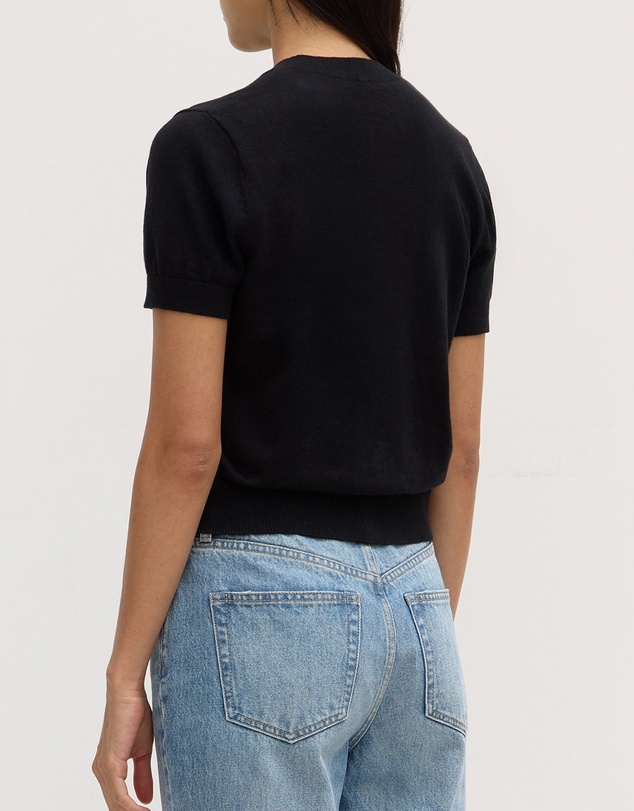 Assembly Label - Semra Cotton Cashmere Short Sleeve Cardigan