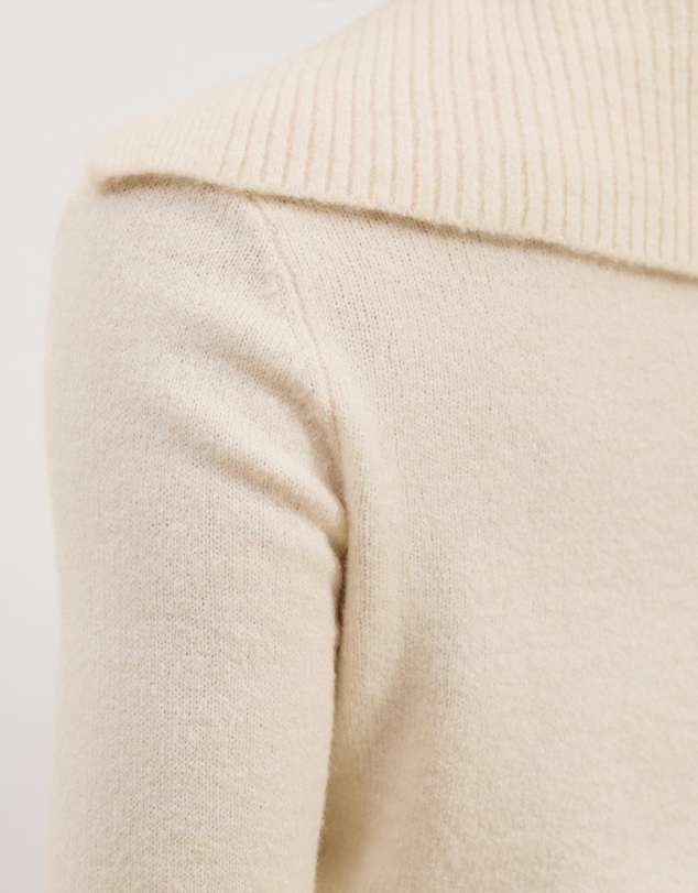 Atmos&Here - Kiera Knit Jumper with Wide Collar