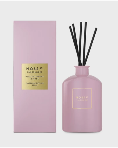 Moss St Fragrances - Blackcurrant & Rose Fragrance Diffuser 300ml