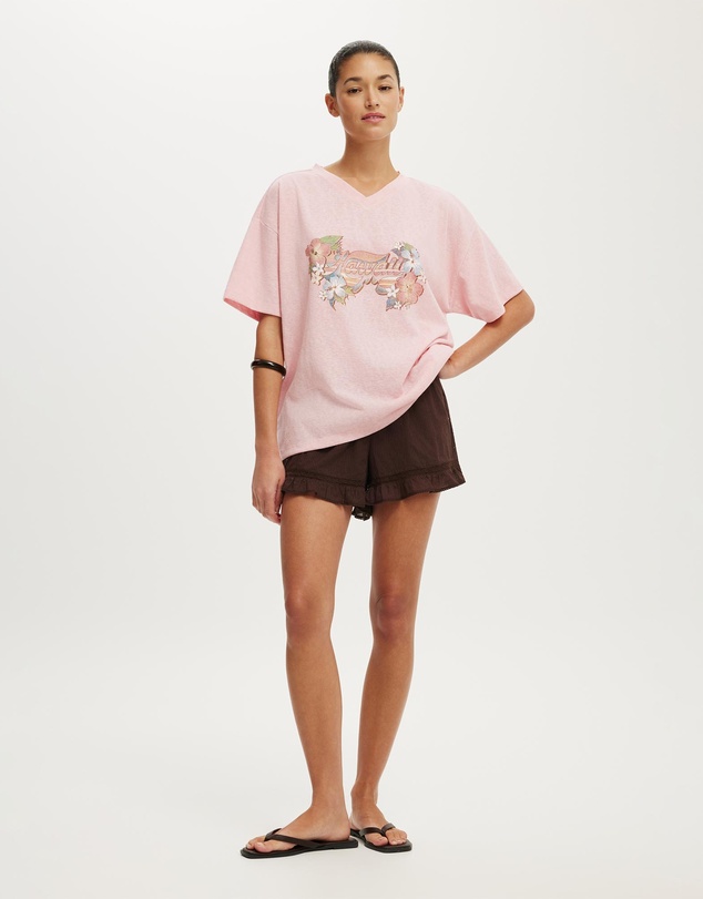 Cotton On - V Neck Vacay Graphic Tee